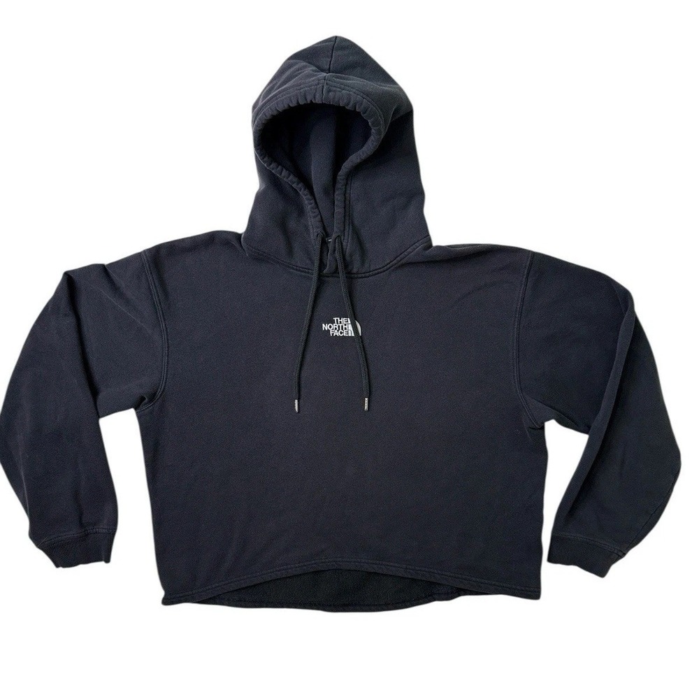 The North Face Hoodie Womens XL Evolution Hi Lo Crop Pullover Embroidered Logo